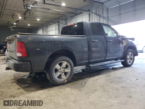 2018 Ram 1500 Express with VIN 1C6RR7FG1JS328048, listed as a Copart auction lot 88627385 with 62,639 mi miles and Salvage Title. Bid and sale history available at carsss.com. Image 3.