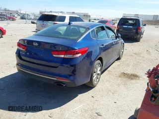 2017 Kia Optima LX with VIN 5XXGT4L35HG146696, listed as a IAAI auction lot 41816527 with 127,872 mi miles. Bid and sale history available at carsss.com. Image 4.