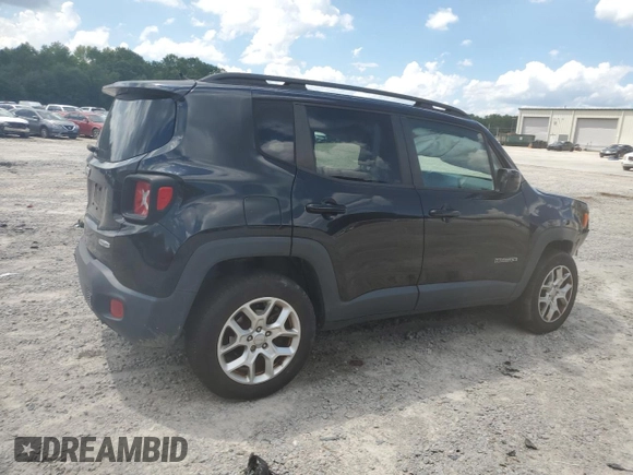 2017 Jeep Renegade Latitude with VIN ZACCJBBB5HPE42766, listed as a Copart auction lot 61397165 with 98,441 mi miles and Salvage title. Bid and sale history available at DreamBid. Image 3.