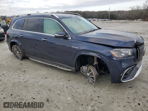 2021 Mercedes-Benz GLS with VIN 4JGFF8KE0MA291269, listed as a Copart auction lot 43530265 with 55,124 mi miles and Salvage Title. Bid and sale history available at carsss.com. Image 4.