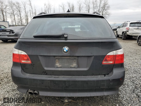 2006 BMW 5 Series 530xi with VIN WBANN73556B799078, listed as a Copart auction lot 42966615 with 252,589 mi miles and Salvage Title. Bid and sale history available at carsss.com. Image 6.
