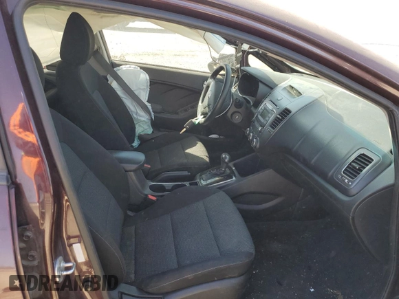 2017 Kia Forte LX with VIN 3KPFK4A70HE160177, listed as a Copart auction lot 48295945 with 133,496 mi miles and Salvage Title. Bid and sale history available at carsss.com. Image 7.