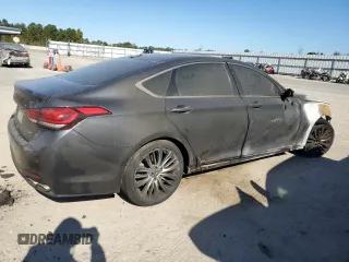 2018 Genesis G80 Ultimate with VIN KMHGN4JF9JU216722, listed as a Copart auction lot 76658944 with Not Provided miles and Salvage Title. Bid and sale history available at DreamBid. Image 3.