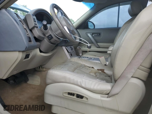 2005 Infiniti FX with VIN JNRAS08W25X213523, listed as a Copart auction lot 57257985 with 180,948 mi miles and Salvage title. Bid and sale history available at DreamBid. Image 7.