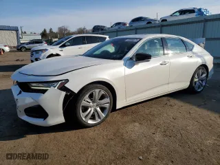 2021 Acura TLX w/Technology Package with VIN 19UUB6F45MA007178, listed as a Copart auction lot 50986675 with 42,634 mi miles and Salvage Title. Bid and sale history available at carsss.com. Image 1.