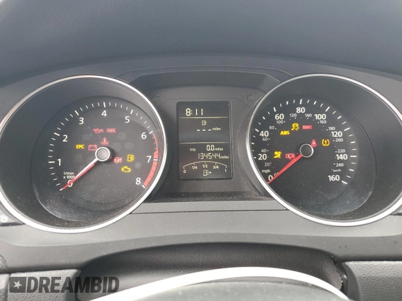 2015 Volkswagen Jetta S with VIN 3VW1K7AJ7FM223203, listed as a Copart auction lot 51891325 with 134,544 mi miles and Salvage title. Bid and sale history available at DreamBid. Image 9.