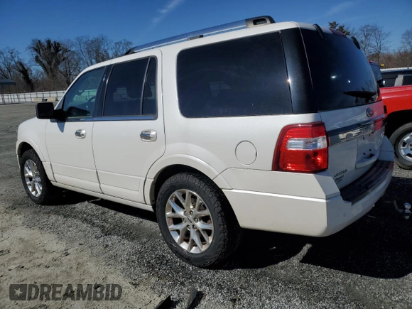 2015 Ford Expedition Limited with VIN 1FMJU2ATXFEF21523, listed as a Copart auction lot 46215575 with 173,519 mi miles and Salvage title. Bid and sale history available at DreamBid. Image 2.