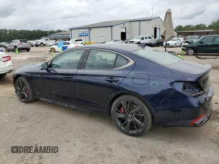 2023 Genesis G70 3.3T with VIN KMTG54TE7PU113169, listed as a Copart auction lot 71008994 with 17,864 mi miles and Salvage Title. Bid and sale history available at DreamBid. Image 2.