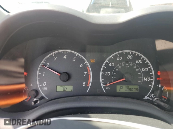 2013 Toyota Corolla L with VIN 5YFBU4EE4DP182127, listed as a Copart auction lot 53725815 with 108,078 mi miles and Salvage Title. Bid and sale history available at carsss.com. Image 9.