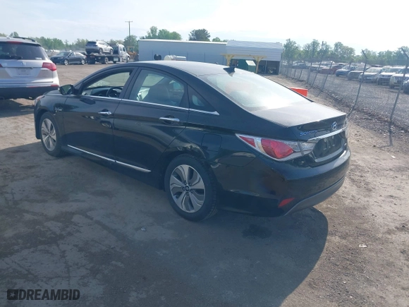 2015 Hyundai Sonata Hybrid Limited with VIN KMHEC4A44FA129122, listed as a IAAI auction lot 42098724 with 140,792 mi miles. Bid and sale history available at carsss.com. Image 3.