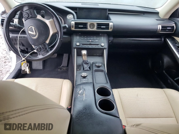 2015 Lexus IS 250 with VIN JTHBF1D27F5078097, listed as a Copart auction lot 43129885 with 96,318 mi miles and Salvage Title. Bid and sale history available at carsss.com. Image 8.