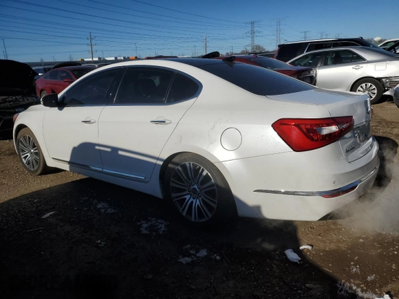 2014 Kia Cadenza Premium with VIN KNALN4D76E5139487, listed as a Copart auction lot 83088624 with 152,899 mi miles and Salvage Title. Bid and sale history available at carsss.com. Image 2.