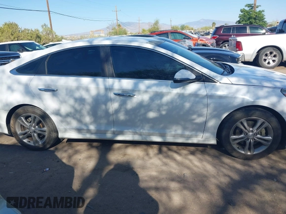 2018 Hyundai Sonata SEL with VIN 5NPE34AF5JH597271, listed as a IAAI auction lot 42001502 with 59,533 mi miles and . Bid and sale history available at DreamBid. Image 13.