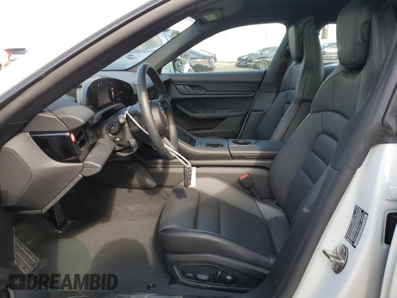 2024 Porsche Taycan with VIN WP0AA2Y1XRSA12641, listed as a Copart auction lot 44576355 with 4,449 mi miles and Salvage Title. Bid and sale history available at DreamBid. Image 7.