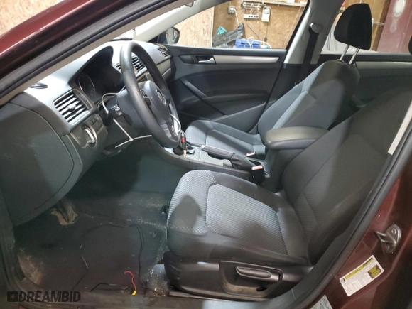 2012 Volkswagen Passat S w/Appearance with VIN 1VWAH7A30CC023227, listed as a Copart auction lot 45944815 with 147,507 mi miles and Salvage Title. Bid and sale history available at carsss.com. Image 7.