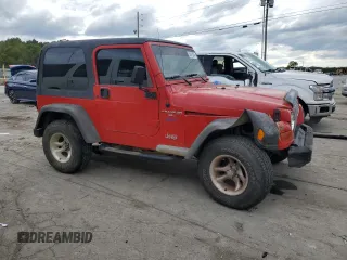 1997 Jeep Wrangler Sport with VIN 1J4FY19S1VP548675, listed as a Copart auction lot 66413504 with 0 mi miles and Salvage Title. Bid and sale history available at carsss.com. Image 4.