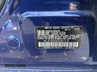 2020 Subaru WRX STI Limited with VIN JF1VA2Y63L9827178, listed as a Copart auction lot 78328464 with 30,246 mi miles and Salvage Title. Bid and sale history available at carsss.com. Image 10.