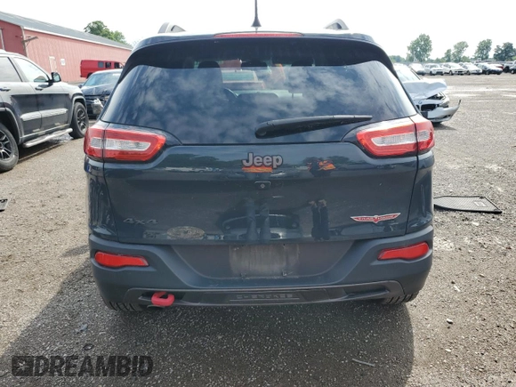 2018 Jeep Cherokee Trailhawk с VIN 1C4PJMBBXJD592860, выставлен на аукционе Copart как лот 60865145 с пробегом 124 130 миль миль и Чистый • Clean title. История ставок и продаж доступна на DreamBid. Изображение 6.