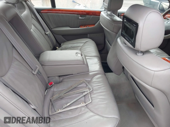 2003 Lexus LS 430 with VIN JTHBN30F630112725, listed as a IAAI auction lot 42023179 with Not Provided miles and . Bid and sale history available at DreamBid. Image 8.