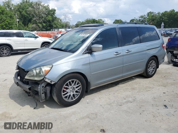 2006 Honda Odyssey Touring z VIN 5FNRL38866B063804, wystawiony jako Copart lot #54767825 z przebiegiem 358 020 mil mil oraz Szkoda całkowita • Salvage title. Historia ofert i sprzedaży dostępna na DreamBid. Obrazek 1.