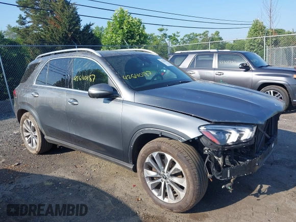 2021 Mercedes-Benz GLE 350 with VIN 4JGFB4KB2MA412328, listed as a IAAI auction lot 42540187 with 73,416 mi miles and . Bid and sale history available at DreamBid. Image 1.