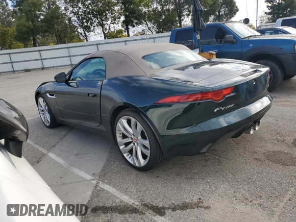 2015 Jaguar F-Type S with VIN SAJWA6FC9F8K14539, listed as a Copart auction lot 48292804 with 46,068 mi miles and . Bid and sale history available at DreamBid. Image 2.