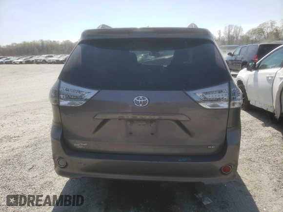 2016 Toyota Sienna SE with VIN 5TDXK3DC9GS724520, listed as a Copart auction lot 51005185 with 88,074 mi miles and Salvage title. Bid and sale history available at DreamBid. Image 6.