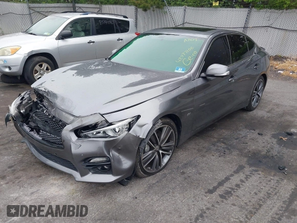2017 Infiniti Q50 Premium with VIN JN1EV7AP5HM730036, listed as a IAAI auction lot 42477106 with 72,014 mi miles and . Bid and sale history available at DreamBid. Image 17.