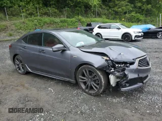2020 Acura TLX w/A-Spec Pkg with VIN 19UUB1F68LA015505, listed as a Copart auction lot 58099605 with 107,948 mi miles and Salvage title. Bid and sale history available at DreamBid. Image 4.