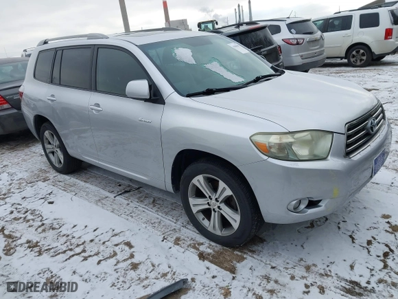 2009 Toyota Highlander Sport with VIN JTEDS43A092070425, listed as a IAAI auction lot 41006003 with 224,254 mi miles. Bid and sale history available at carsss.com. Image 1.