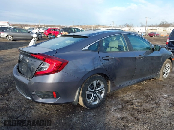 2020 Honda Civic Sedan LX with VIN 2HGFC2F69LH540103, listed as a IAAI auction lot 41629716 with 65,951 mi miles. Bid and sale history available at carsss.com. Image 4.