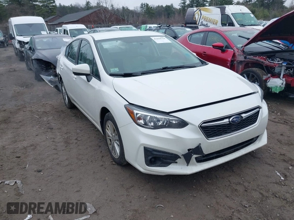 2017 Subaru Impreza Premium with VIN 4S3GKAB61H3612332, listed as a IAAI auction lot 41844756 with 118,754 mi miles. Bid and sale history available at carsss.com. Image 1.