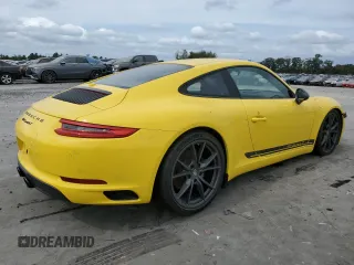 2018 Porsche 911 Carrera with VIN WP0AA2A90JS105864, listed as a Copart auction lot 71580364 with 9,065 mi miles and Salvage Title. Bid and sale history available at carsss.com. Image 3.