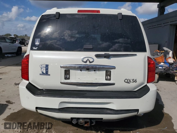 2005 Infiniti QX56 z VIN 5N3AA08CX5N804531, wystawiony jako Copart lot #43847445 z przebiegiem 130 074 mil mil oraz Szkoda całkowita • Salvage title. Historia ofert i sprzedaży dostępna na DreamBid. Obrazek 6.