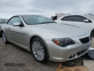 2005 BMW 6 Series 645Ci with VIN WBAEK73495B323494, listed as a Copart auction lot 75930244 with 85,774 mi miles and Salvage Title. Bid and sale history available at carsss.com. Image 4.