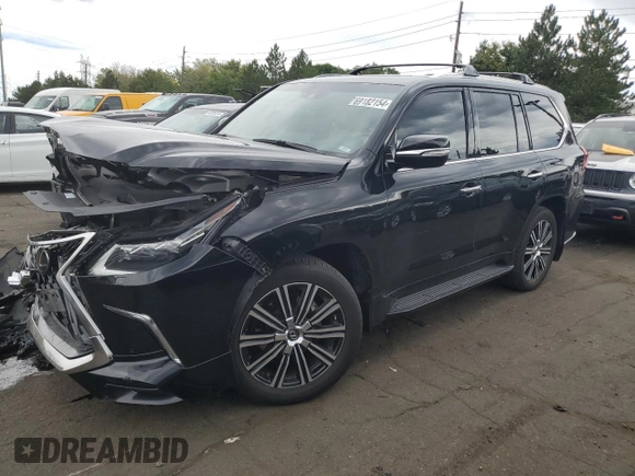 2020 Lexus LX 570 with VIN JTJDY7AX0L4315342, listed as a Copart auction lot 70881694 with 65,917 mi miles and Salvage title. Bid and sale history available at DreamBid. Image 1.