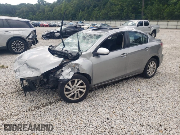 2012 Mazda 3 i Touring with VIN JM1BL1V73C1700184, listed as a Copart auction lot 61347565 with Not provided miles and Salvage title. Bid and sale history available at DreamBid. Image 1.