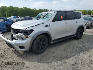 2019 Nissan Armada SL z VIN JN8AY2ND5K9090382, wystawiony jako Copart lot #53585035 z przebiegiem Nie podano mil oraz Szkoda całkowita • Salvage title. Historia ofert i sprzedaży dostępna na DreamBid. Obrazek 1.