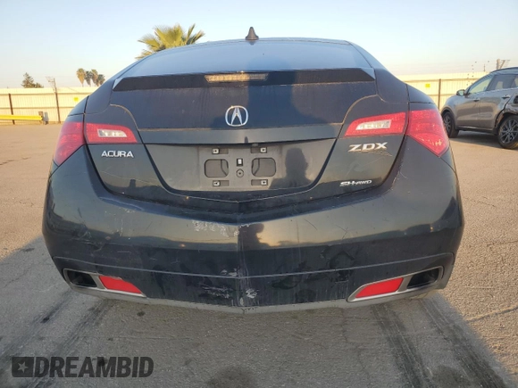 2010 Acura ZDX Tech Pkg with VIN 2HNYB1H44AH501572, listed as a Copart auction lot 52585975 with 151,253 mi miles and Salvage Title. Bid and sale history available at carsss.com. Image 6.