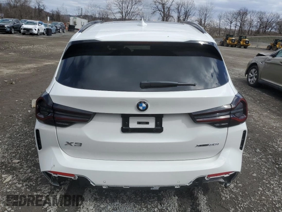 2024 BMW X3 xDrive30i with VIN 5UX53DP01R9U71639, listed as a Copart auction lot 52012865 with 3,316 mi miles and Salvage Title. Bid and sale history available at DreamBid. Image 6.