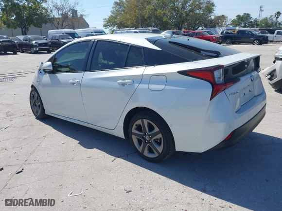 2022 Toyota Prius L Eco with VIN JTDKAMFU1N3177444, listed as a IAAI auction lot 41812402 with 44,666 mi miles. Bid and sale history available at carsss.com. Image 3.
