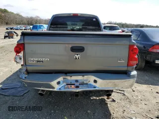 2006 Dodge Dakota SLT with VIN 1D7HW48N56S589686, listed as a Copart auction lot 49497045 with 135,845 mi miles and Salvage Title. Bid and sale history available at carsss.com. Image 6.