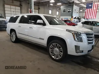 2018 Cadillac Escalade ESV Platinum z VIN 1GYS4KKJ7JR120920, wystawiony jako Copart lot #73478424 z przebiegiem 130 860 mil mil oraz Szkoda całkowita • Salvage title. Historia ofert i sprzedaży dostępna na DreamBid. Obrazek 4.