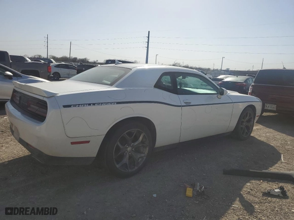 2015 Dodge Challenger SXT Plus with VIN 2C3CDZBG0FH713487, listed as a Copart auction lot 49501385 with 0 mi miles and Salvage Title. Bid and sale history available at carsss.com. Image 3.
