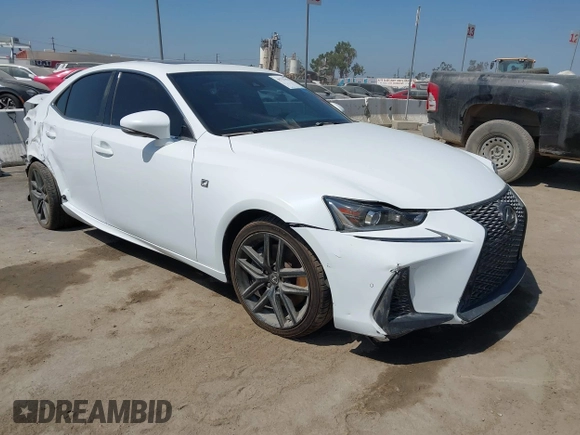 2020 Lexus IS 300 F Sport with VIN JTHGA1D25L5104440, listed as a IAAI auction lot 39757578 with 36,962 mi miles and . Bid and sale history available at DreamBid. Image 1.