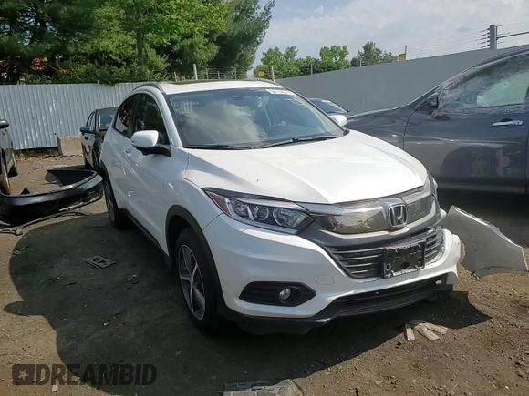 2021 Honda HR-V EX with VIN 3CZRU6H53MM734952, listed as a Copart auction lot 88103385 with 37,722 mi miles and Salvage Title. Bid and sale history available at carsss.com. Image 10.