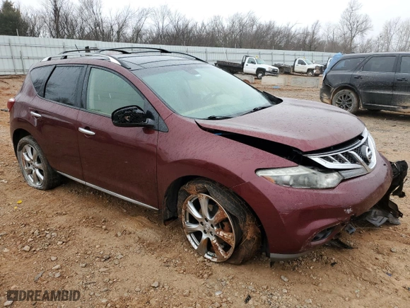 2012 Nissan Murano SV with VIN JN8AZ1MW5CW224885, listed as a Copart auction lot 44150635 with 0 mi miles and Salvage Title. Bid and sale history available at carsss.com. Image 4.
