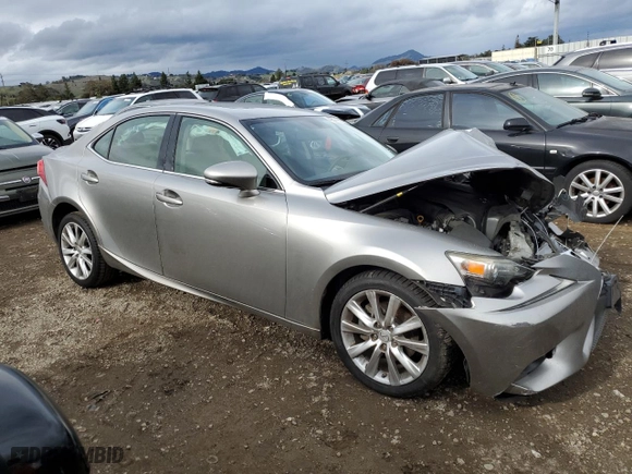 2014 Lexus IS 250 with VIN JTHBF1D24E5023704, listed as a Copart auction lot 43571805 with 111,411 mi miles and Salvage Title. Bid and sale history available at carsss.com. Image 4.