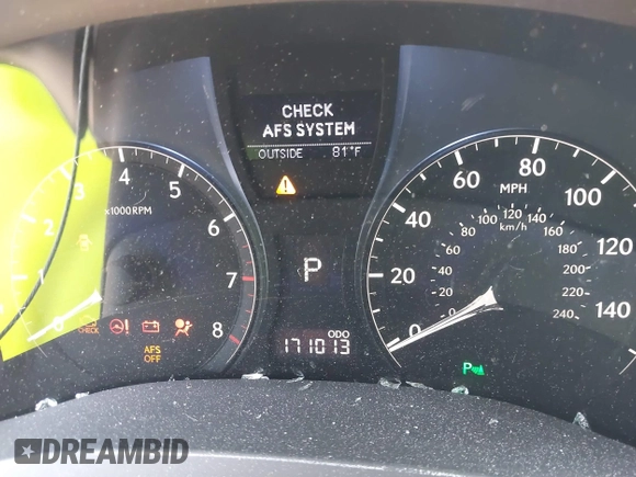 2012 Lexus RX with VIN 2T2ZK1BA6CC083985, listed as a IAAI auction lot 41803485 with 171,013 mi miles and . Bid and sale history available at carsss.com. Image 7.