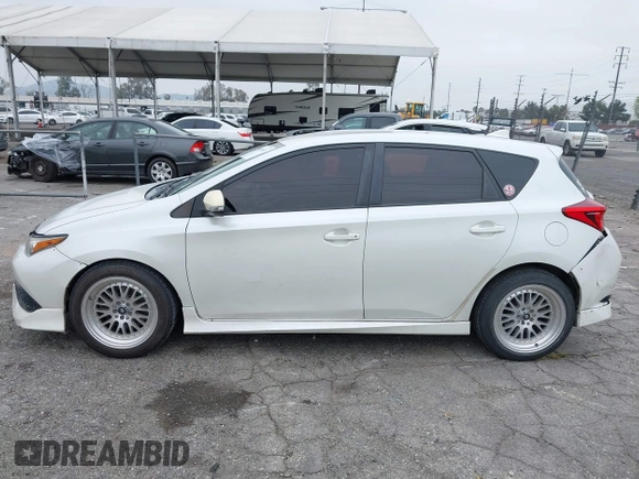 2016 Scion iM with VIN JTNKARJE3GJ507110, listed as a IAAI auction lot 41885833 with 247,020 mi miles. Bid and sale history available at carsss.com. Image 14.